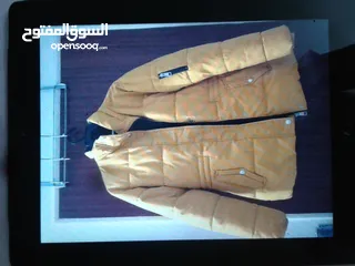  3 سترة شتويه ممتازه لونها اصفر بتجنن