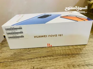  8 Huawei Nova Y61 (EVE-LX9) للبيع -التلفون جديد وعلية لزقة حماية