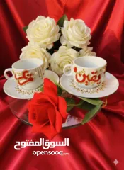  17 دلات قهوة وفناجين ومناديل ام العريس وغيرها
