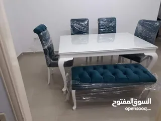  14 سفرة 6 كراسي بسعر الجملة خشب لاتيه وزان متوفر بجميع الالوان والموديلات حسب الطلب للاستفسار