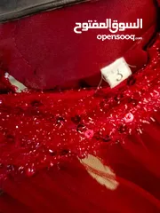  3 فساتين سهره وبدلة عرس استعمال مره واحده