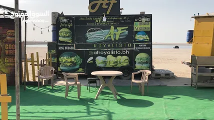  4 FOOD TRUCK FOR SALE WITH FULL OUTDOOR SETUP