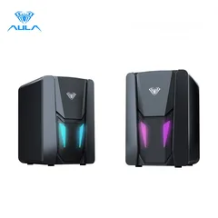  15 سماعات كمبيوتر جيمنغ  مضيئة مميزة  Aula Speaker N-108 Gaming RGB Lights OG
