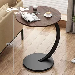  4 طاولة جانبية مستديرة على شكل حرف C، الحل المثالي لكل مكان! رح تغنيكي عن السكملي التقليدية.