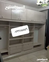  22 خزائن ملابس خشب لامنيت 18م الون حسب الطلب جميع المقاسات مع إمكانية تغير نوع الخشب كفاله 5سنوات على ا