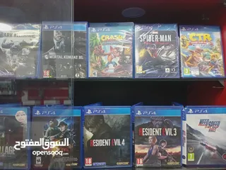  10 سيديات بلايستيشن فور  و فايف PS4 &PS5 CD.S