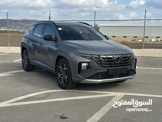  1 هونداي توسان N-Line    2023/ فل الفل بدون فتحة سقف بانوراما  فل مسكر