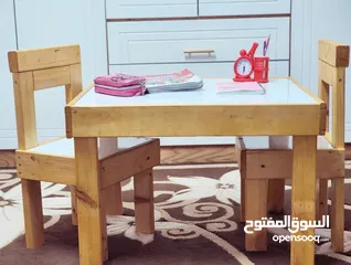  2 طاولة دراسة للاطفال