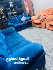  2 طقم كنب مستعمل بحاله الوكاله