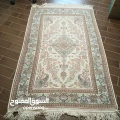  1 سجادتين حرير إيراني