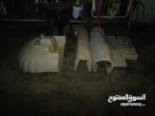  2 طقم مغسلة مع رف وقاعده وتاعت صابون وفلتر