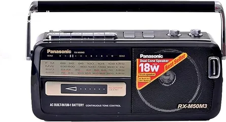  3 راديو بناسونك اصلي صناعة اندونسيا بعمل بالكهرباء والبطاريات Panasonic Radio (RX-M50M3)
