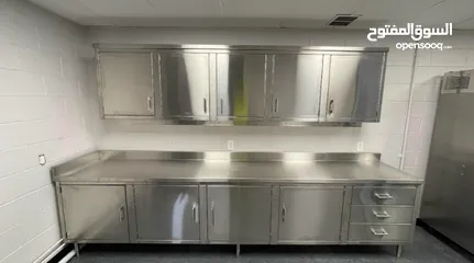 16 Stainless steel commercial kitchen equipment & exhaust Duct