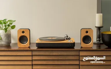  2 STIR IT UP LUX & GET TOGETHER DUO Premium Wireless Turntable & Bookshelf Speaker Bundle.