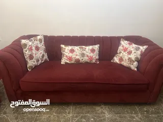  2 طقم كنب لف تفصيل خمري