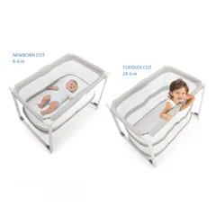  3 Chicco Zip & Go Travel Crib Glacial Age- Newborn to 2 Years