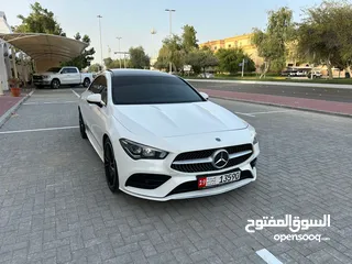  5 للبيع CLA 250 خليجي 2020 لون ابيض  بحالة الوكالة سقف بانوراما parking assistance