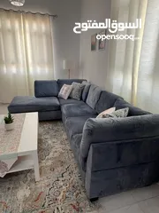  5 L shape sofa , good condition , new cover