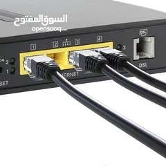  11 CABLE E.NET CAT6a patch cord gray 50M  كابلات انترنت 50M
