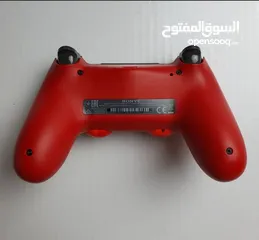  3 bright red PlayStation controller