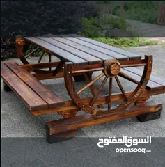  2 طاولات حدائق خارجيه