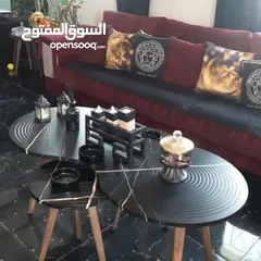  5 طاولات وسط وسيرفس متوفره  بعدة أشكال متنوعه منها مدور ومستطيل ومربع واحجام مختلفه وعده قياسات