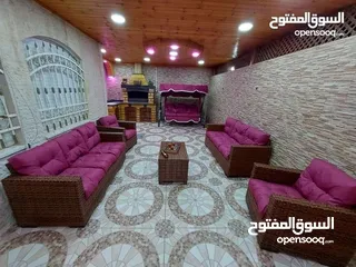  2 طقم رتان طقم ترس خارجي طقم كنب طقم خيزران طقم رتان بلاستك عضم خمس مقاعد+طاولة وسط