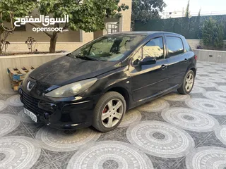  1 سياره بيجو 307 لون اسود 2005