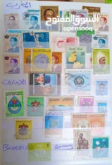 28 طوابع من جميع دول العالم بنص دينار فقط