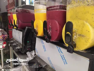  7 ماكينة سلش وعصير GBG ايطالي 3 عيون سعة الحوض 10لتر