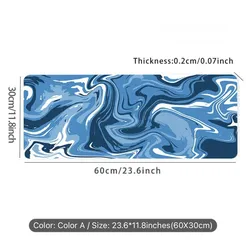  2 Blue smooth wavy mouse pad