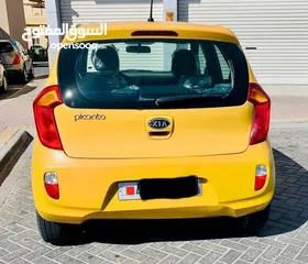  3 Kia Picanto 2013 yellow color