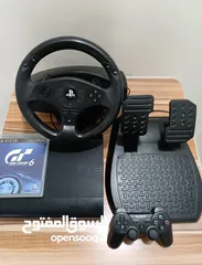  1 بلايستيشن 3 +دركسون ( الوصف مهم) Playstation 3 + steering wheel