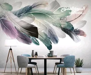  7 ورق حائط ثلاثي الأبعاد نسيج الماني بأشكال عصريه مميزة مع وجود تصاميم تناسب جميع المواقع  متوفر شحن