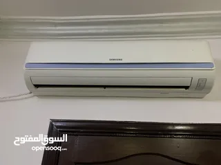  1 مكيفات سامسونغ العدد 2 (طن + طن ونصف)  semi inverter (نصف موفر) موديل 2015 تايلندي