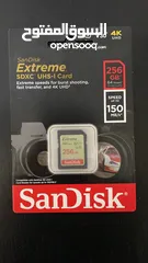  1 Sandisk 256GB UHS-I V30 SDXC Extreme
