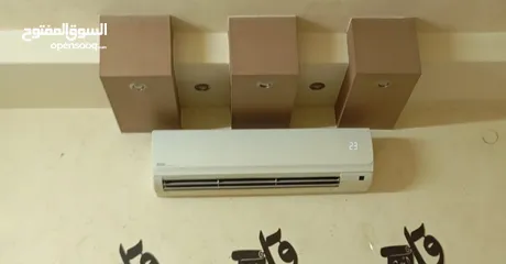  3 مكيف كندشن فاميلي 2 طن للبيع مستعمل سنه بحاله جديده لون ابيض حليب مطور جديد موفر كهرباء نظام ديجيتا