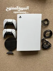  2 Playstation 5 Console With 2 Controllers Digital Edition 825GB  Payment Only by Bank Card