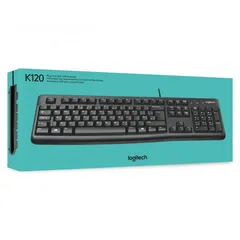  1 Logitech K120 Corded USB Keyboard كيبورد لوجيتك
