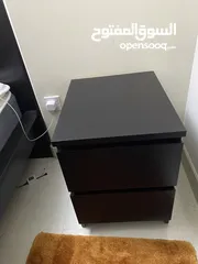  1 ikea black nightstand