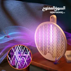  1 مضرب الناموس والحشرات المميز طوي وتعليق وطاولة عازل للطفل
