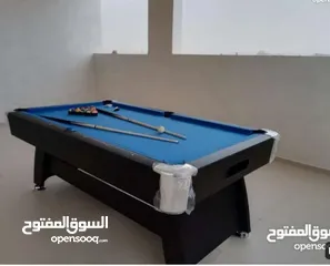  3 بلياردو خشب مقاس 8 اقدام جديد بالكرتونه اصلي سعر معقول حرق