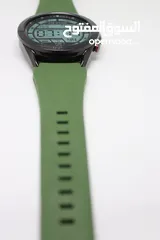  23 SAMSUNG GALAXY WATCH 3 SIZE 45MM WITH ARMY GREEN RUBBER BAND