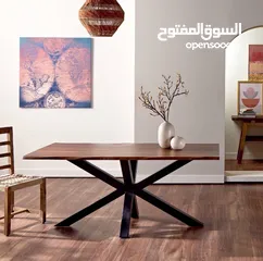  1 Polska 6-Seater Wooden Top Dining Table