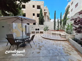  1 شقة ارضية للايجار في الدوار الرابع بمساحة بناء 175م
