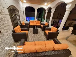  3 طقم طاولة مع 4 كراسي خشب زان طوي للحديقه للرحلات