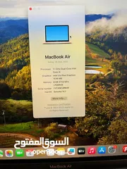  5 macbook air 13 inch 2020 8gb ram  256 ssd