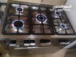  7 غاز تكنو إيطالي استانلس إستيل بلكامل  بحالة الوكاله