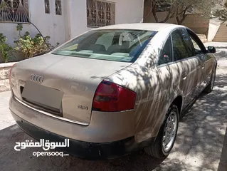  1 أودي a6 2400 موديل 2002  للبيع السعر على 25000على نقدي الله يبارك لصاحب نصيب