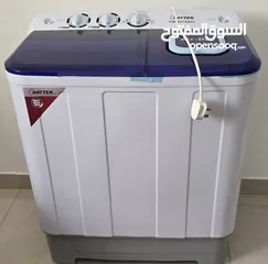  1 غسالة دايتك نصف اوتوماتيك 7 كيلو شبه جديدة استعمال نضيف  Daytek washing machine semi automatic